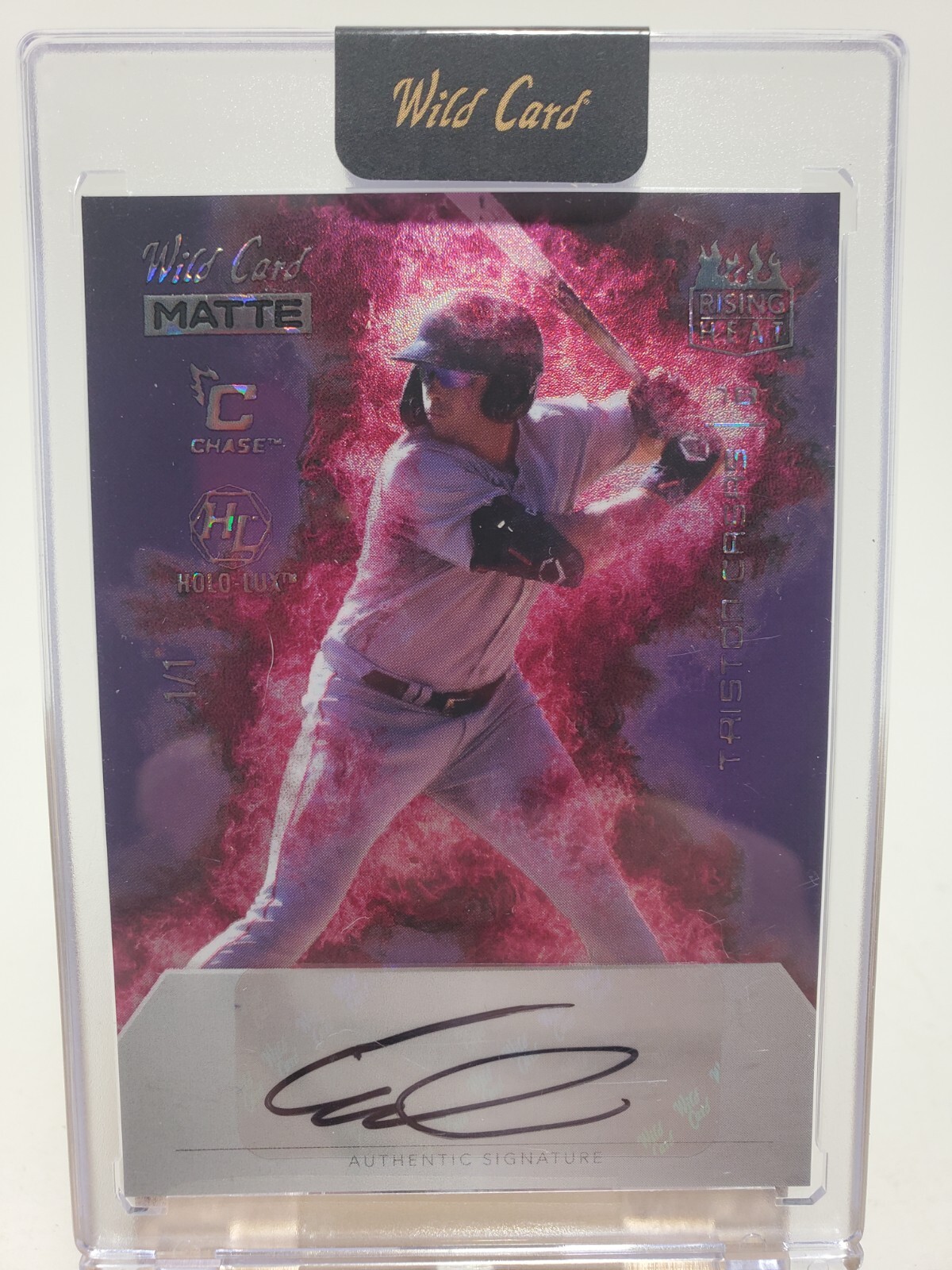 2024 Wild Card Matte Triston Casas Chase Auto Holo-Lux 1/1 Boston Red Sox