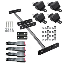 4 Retractable Seat Belts and Bracket Kit fit for EZGO Yamaha Club Car Golf Cart
