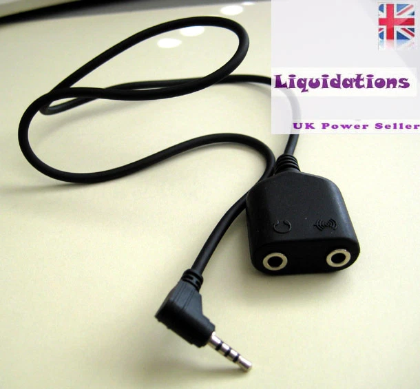 Divisor estéreo 2,5 mm TRRS enchufe de 4 polos a micrófono de 3,5 y adaptador de conector para auriculares Foto 3 de 4