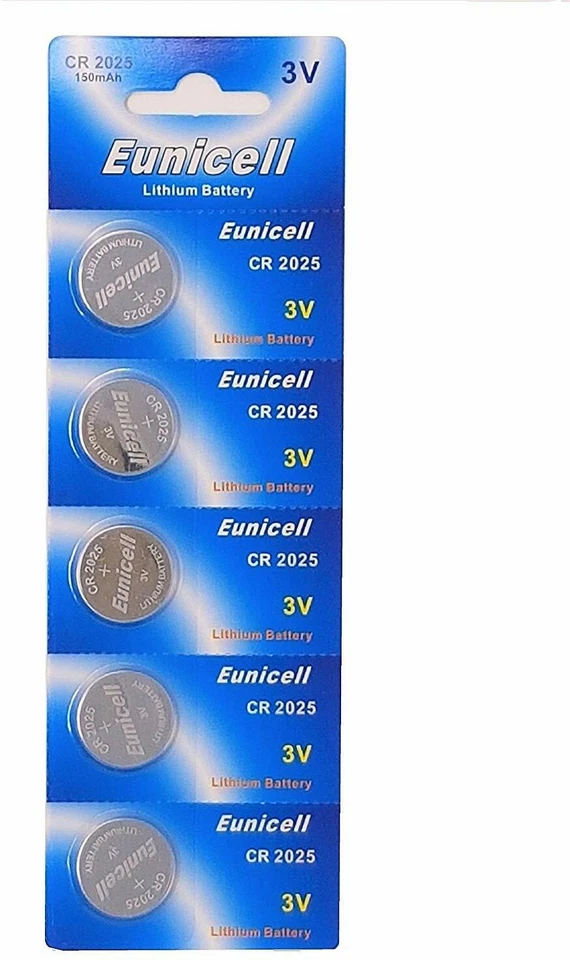 ENVOI SOUS SUIVI EUNICELL - 5 PILES BOUTON CR2025 DL2025 2025 Lithium 3 v