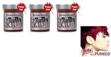 3 X Jerome Russell Punky Colour Semi-Permanent Hair Color 1426 Vermillion Red
