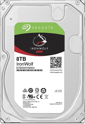 Seagate IronWolf 8TB NAS Internal Hard Drive HDD 3.5 Inch SATA