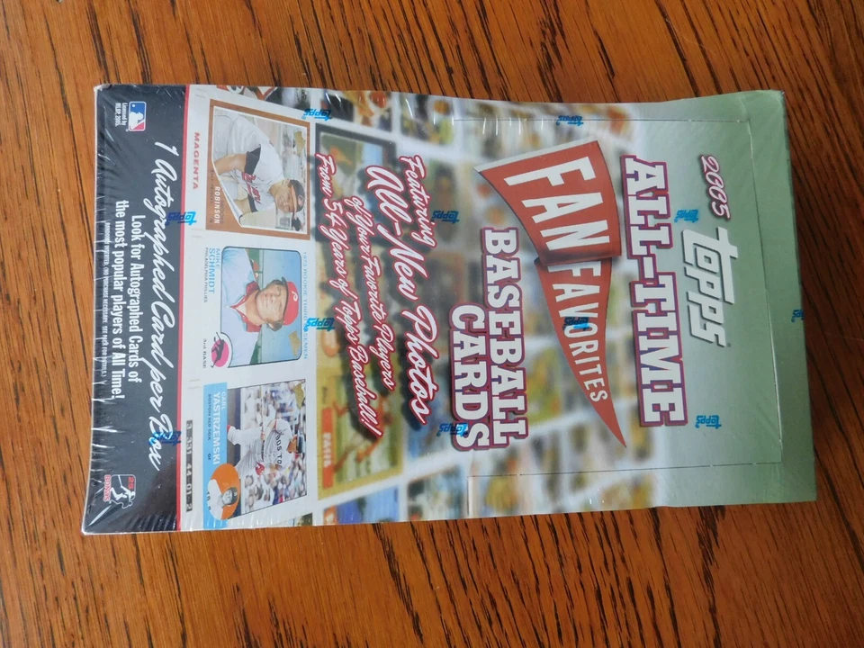 2005 Topps All-Time Fan Favorites Baseball Factory Sealed 24 Pack Box One AUTO! - Image 3 of 4