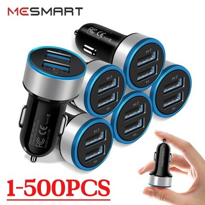 18W Fast Car Charger Dual USB Port Universal Socket Adapter For iPhone Wholesale