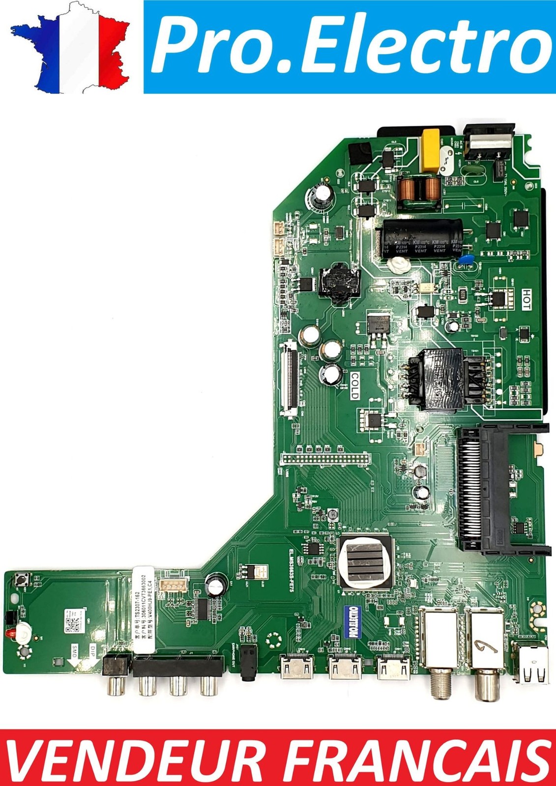 EL.MS3663S-FE75 carte mère TV PROLINE L4020FHD carte principale TS2307-162