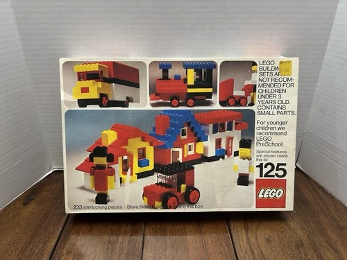 Vintage Lego Set #125 *BOX ONLY* 1974