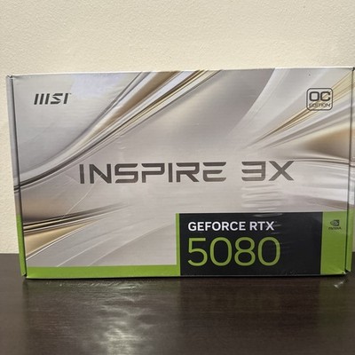 MSI INSPIRE OC Edition GeForce RTX 5080 16GB GDDR7 PCI Express 5.0 Video Card