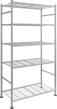 Storage Shelves - 5 Tier Shelf Organizer, Heavy Duty Garage Shelving Unit with L