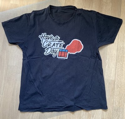 schwarzes T-Shirt, Gamingshirt, crate day, PUBG, Playerunknown's Battlegrounds