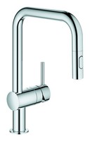 Grohe Minta Einhand-SpüLtischbatterie Mit Ausziehbarer Brause U-Auslauf - Chrom