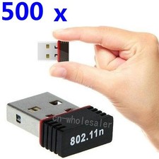 Wholesale Lot 500 x 150Mbps Mini USB WiFi Wireless Adapters Network 802.11B/G/N