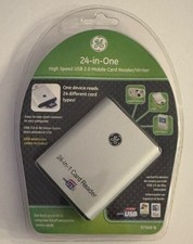General Electric GE High Speed USB 2.0 24-in-1 Card Reader/Writer NEW SEALED