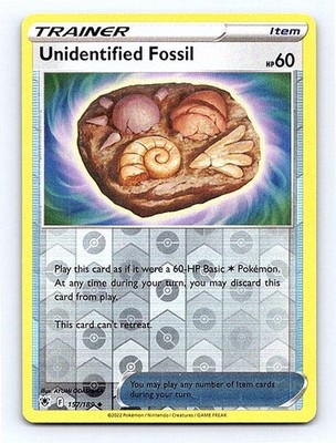 Unidentified Fossil Reverse Holo 157/189 SWSH10: Astral Radiance Uncommon NM