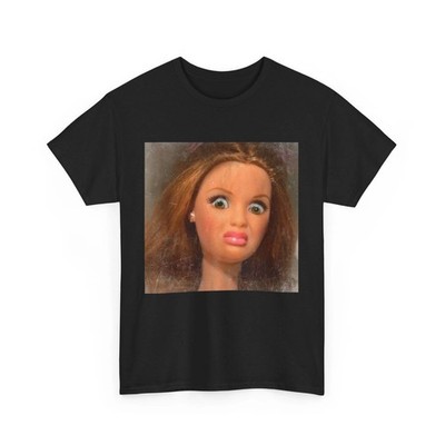 Funny Disgusting Doll Face Meme Graphic Tee Unisex Cotton Gift