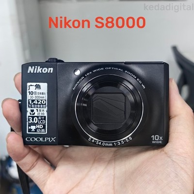 Nikon COOLPIX S8000 14.20MP 10x Optical Zoom Compact Digital Camera -95% New