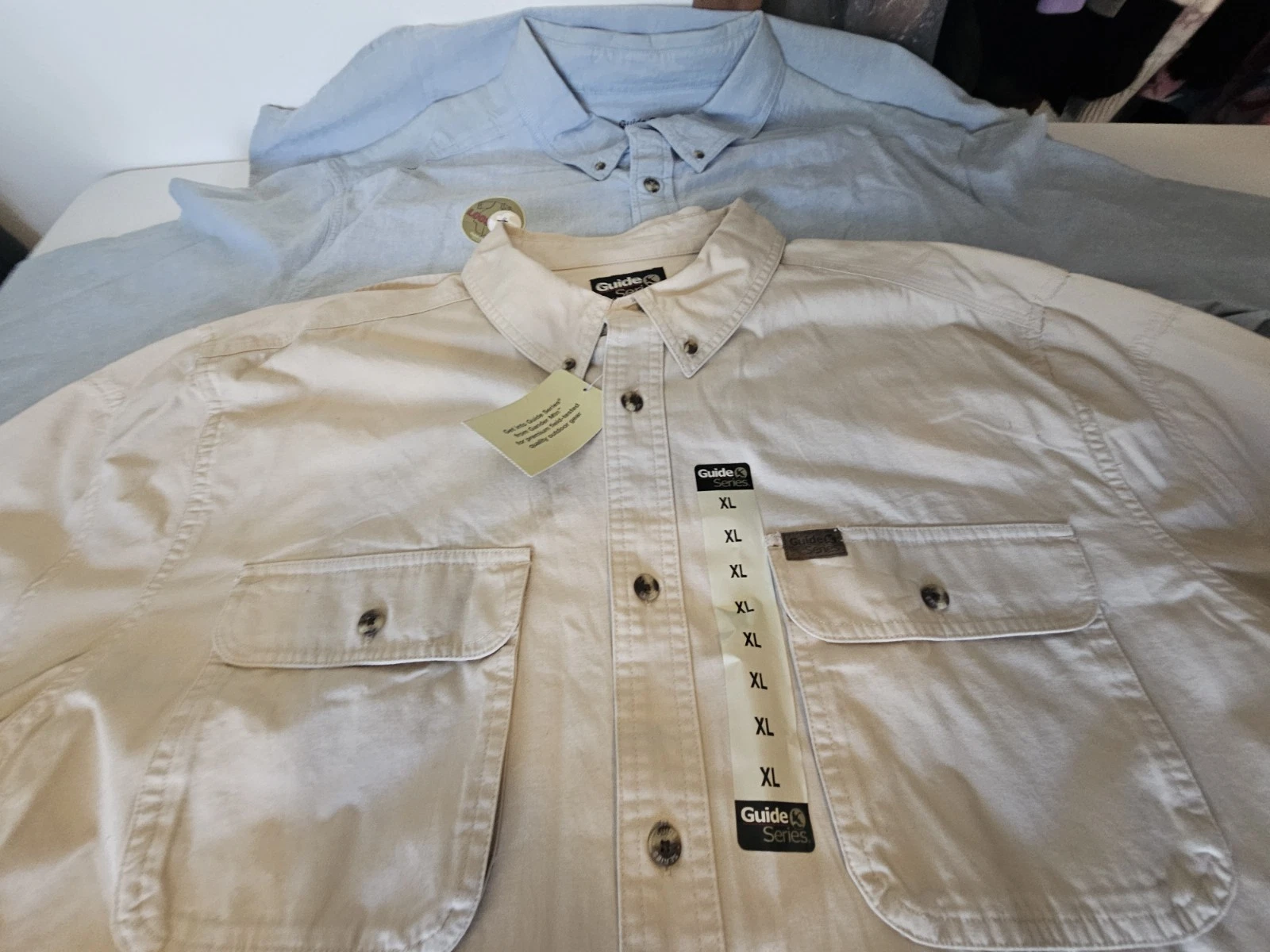 Lot of 2 Guide Series Button Down Shirts XL Outdoor Fishing Casual