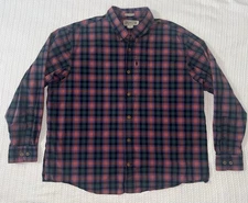 Duluth Trading Co Untucked Relaxed Fit Plaid Shirt Mens XL 26” X 29”