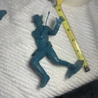 Louis Marx  1964 RARE 6" inch Blue Plastic Cowboy Figure Shot Arrow NICE