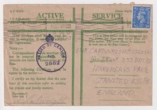 Belfast WW2 Cover to 333 Artillery Anti Aircraft Battery Hargrave Park Stansted
