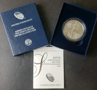 2015 W Burnished $1 American Silver Eagle Dollar