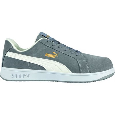 Puma Safety Shoes 640125-07.5-800 Women's Athletic Shoe, Grey, White, 7 1/2,