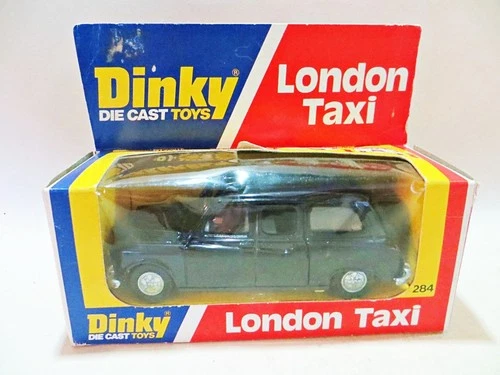 DINKY 284 'AUSTIN FX4 LONDON BLACK TAXI CAB' VINTAGE. ORIGINAL. MIB/BOXED