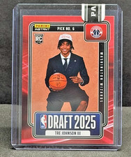 Tre Johnson RC RED #3/10 - 2025-26 Panini Instant NBA Draft #6 Wizards
