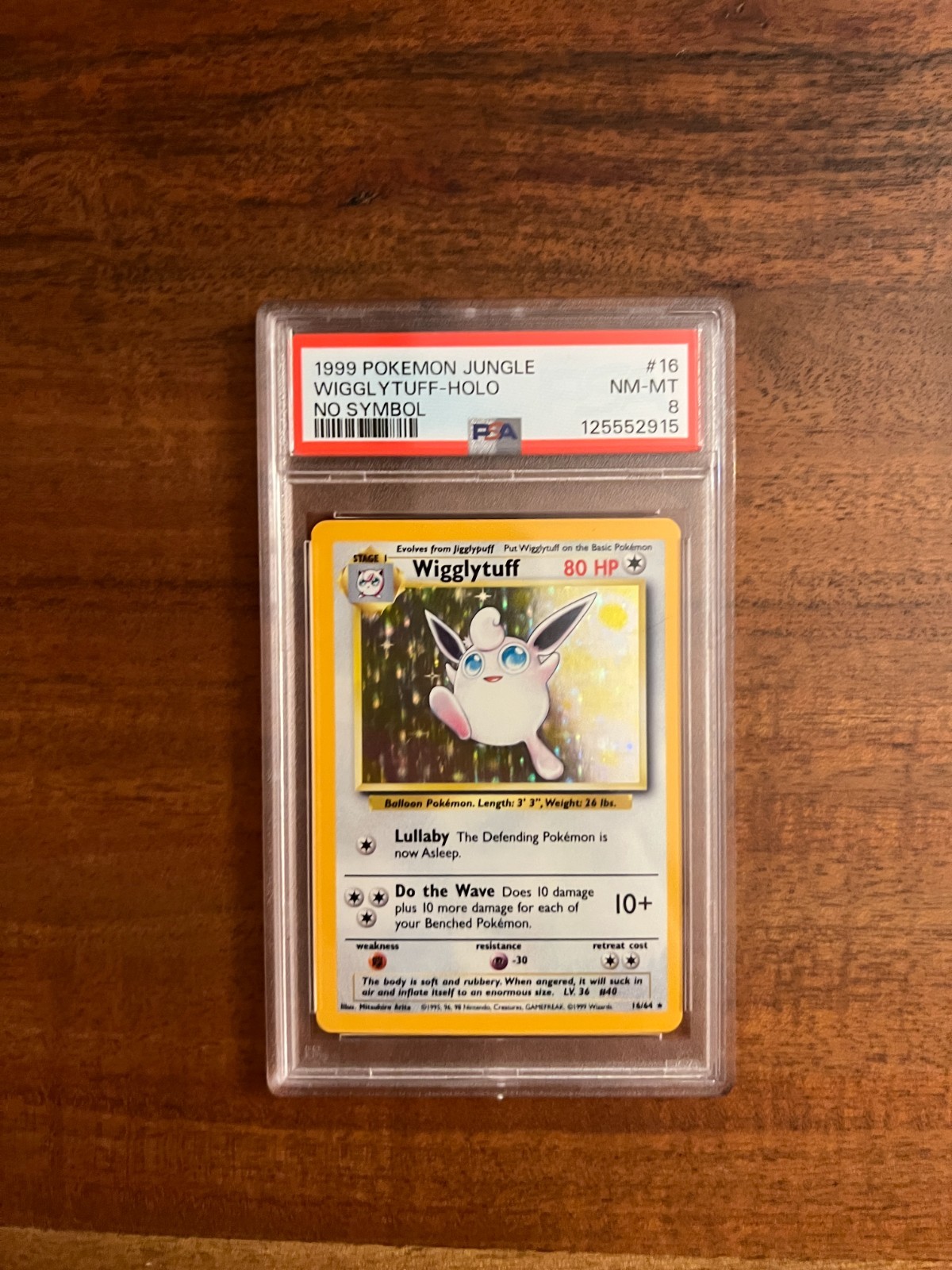 Wigglytuff 1999 Jungle #16/64 Unlimited Holo (No Symbol) Price 