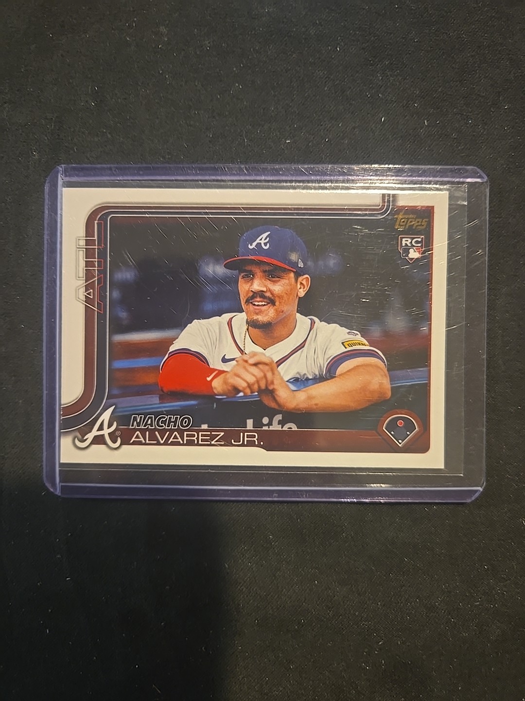 2025 Topps Series 1 Nacho Alvarez Jr. #223 Golden Mirror Image Variation RC SSP