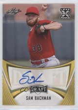2021 Leaf Draft Base Auto Gold Sam Bachman #BA-SB3 Auto 8d2