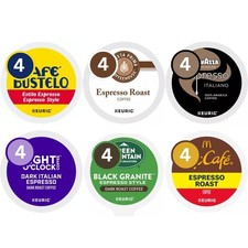 Espresso Style Dark Roast Italian K-Cup Pods Coffee 1 Count Pack of 24 