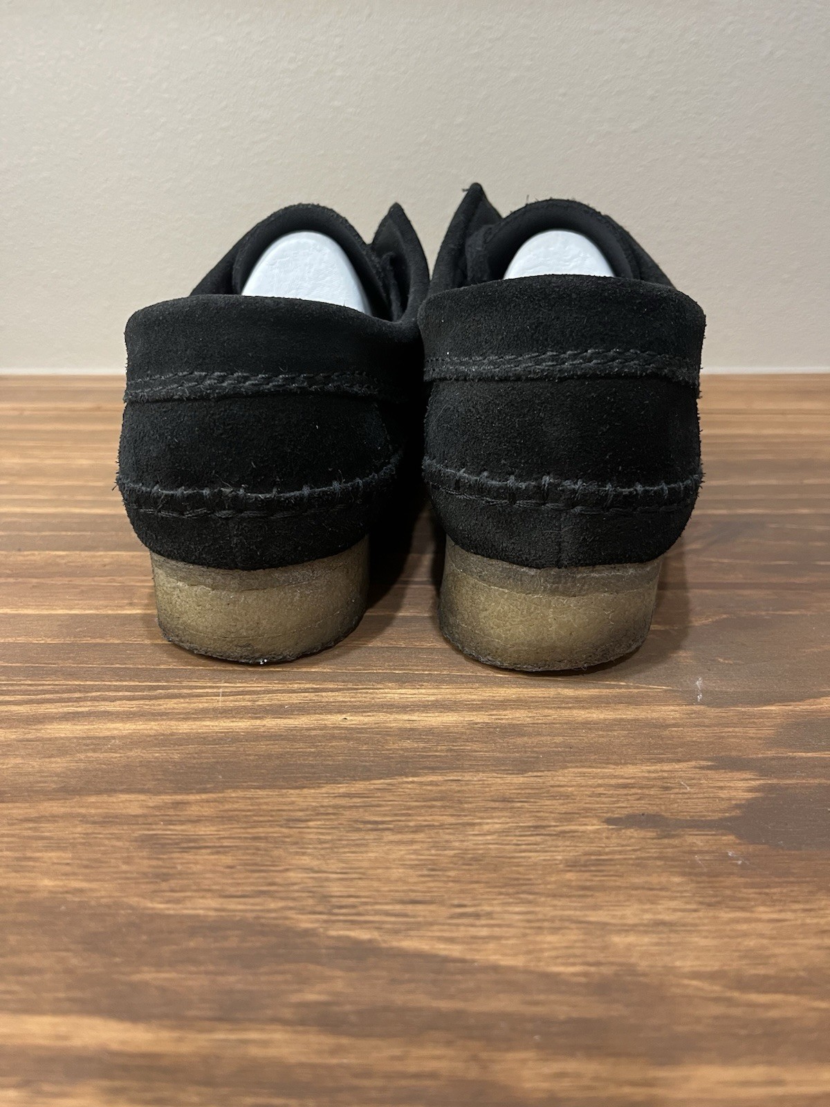 Clarks Originals Wallabee Black Women's Earth Shoe Moccasin Charles Stead Sz 9US image 4