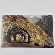 Postcard Triple Tunnels Shoshone Canyon Cody Road Yellowstone Park Wyoming