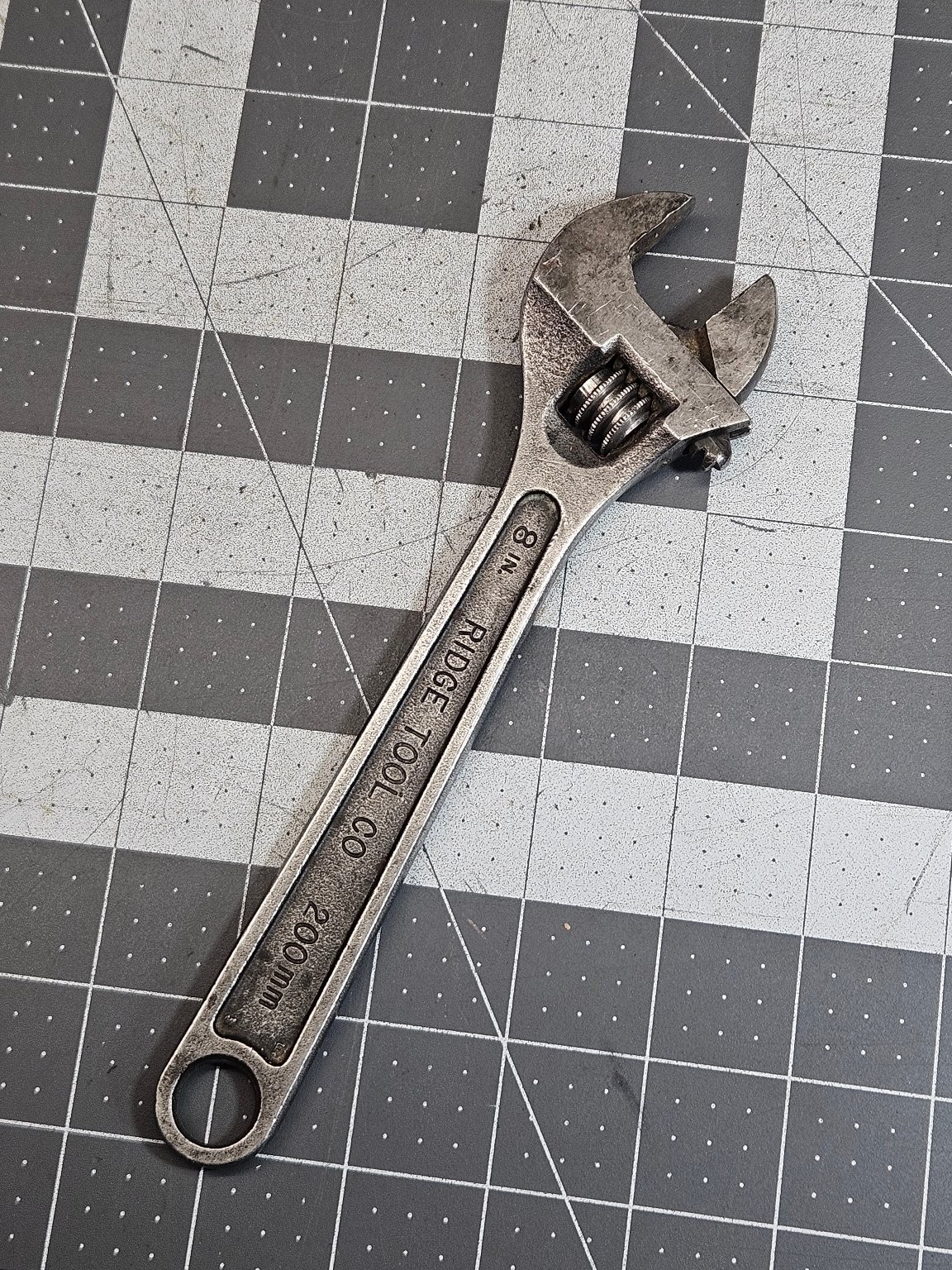 RIDGID 708B 8 inch 200mm Adjustable Wrench Forged USA Hand Tool