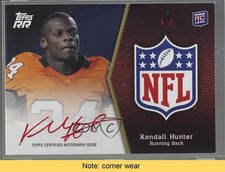 2011 Rising Rookies NFL Rookie Red Ink 1/5 Kendall Hunter Auto Shield READ 0t3