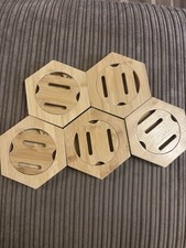 Set Of Five Medal Holders Display Hexagonal Stand Storage Rack