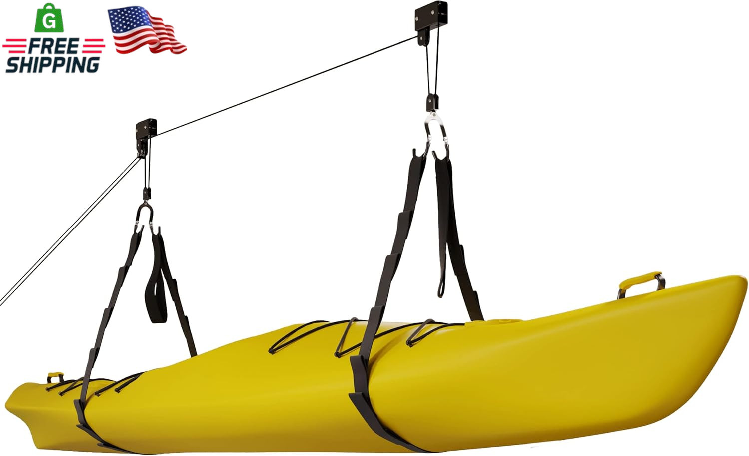 Storage Hoists - Overhead Pulley Hoist Systems With 125lb Ca