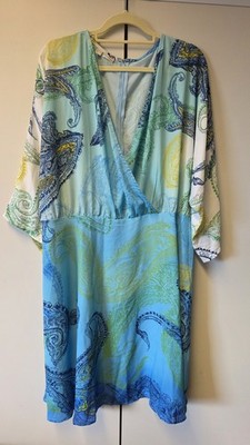 Damen Sommerkleid Gr. 50 Kleid bunt Tunikakleid Minikleid XXL XL große Größen