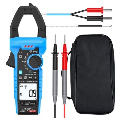 1X CM86B Digital Clamp Meter AC/DC Current 0-1000A Voltage Temperature Probe