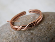 Copper ring, midi spiral copper ring copper wrap ring, arthritis ring