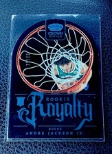 2023-24 Panini Crown Royale Andre Jackson Jr Rookie Royalty RC /75 Milwaukee #16