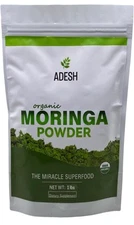 Adesh Pure Moringa Powder The Miracle Superfood Organic 1 Pound , Vegan Non gmo