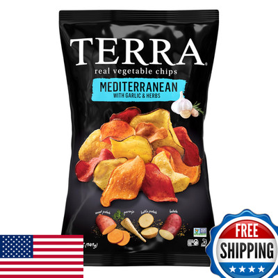 Terra Vegetable Chips Mediterranean Garlic Herbs Real Vegetable Chips 5 Oz