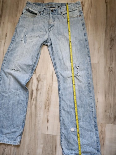 Urban Pipeline Jeans Relaxed Straight Light Denim Skater Distressed Mens 32/32 - Picture 12 of 17