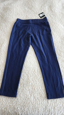 NWT Belyn Key Golf Women Bliss Knit Easy Pants Washed Ink Size MEDIUM $138