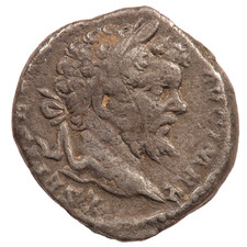 ROMAN SILVER DENARIUS COIN OF SEPTIMIUS SEVERUS: PACI AETERNAE [Rome]