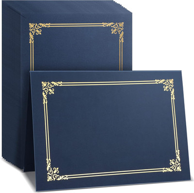 60 Pcs Certificate Holders Certificate Covers Folders Diploma Holders with Gold 