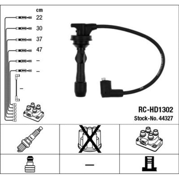Ngk ZüNdleitungssatz FüR Hyundai I10 I20 Kia Picanto Rio Iii 1.2 1.25CVVT-image
