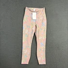 Fabletics Leggings Womens Large Multicolor Floral Flower Activewear Gym Workout