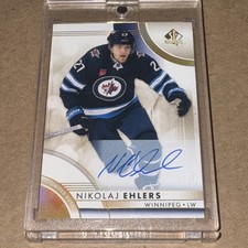 2023-24 SP Authentic Hockey Nikolaj Ehlers Limited Auto Jets